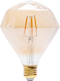 LED Lamp - Aigi Glow Diamond - E27 Fitting - 4W - Warm Wit 1800K - Amber