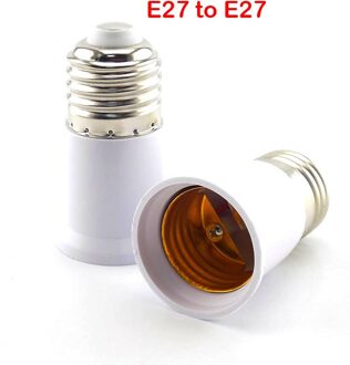 Led Lamp Base Conversie Lamp E27 E14 GU10 B22 Houder Converter Socket Adapter Vuurvast Materiaal Voor Lampen LightR1 E27 to E27