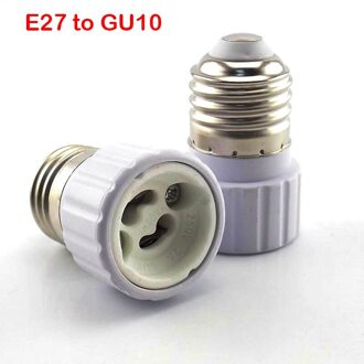 Led Lamp Base Conversie Lamp E27 E14 GU10 B22 Houder Converter Socket Adapter Vuurvast Materiaal Voor Lampen LightR1 E27 to Gu10