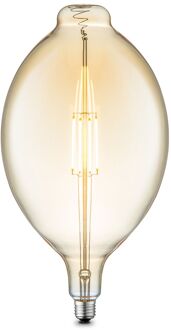 LED lamp Big Oval E27 4W dimbaar - amber Geel