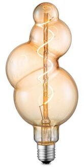 LED lamp Bubble E27 4W dimbaar - amber Geel