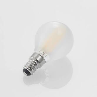LED lamp, druppellamp, E14, 4W, mat 2.700K