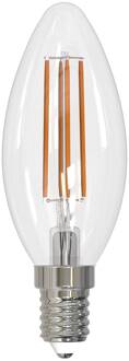 LED lamp, E14, C35, 2,2W, kaars, 2700K transparant