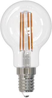 LED lamp E14 G45 2,2W druppel 2700K 470lm transparant