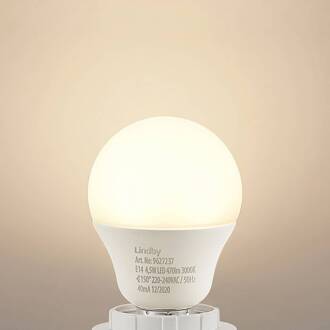 LED lamp E14 G45 4,5W 3.000K opaal set van 2