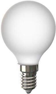 LED lamp, E14, G45, 4W, 2700K, porselein wit