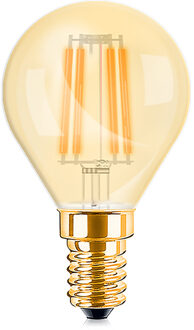 LED Lamp E14 Kogel Filament - Brinton - Amber 4W 360lm - 822 Zeer Warm Wit 2200K - P45 | Vervangt 32W