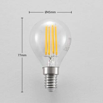 LED lamp E14 P45, 4W, helder, 2.700K, dimbaar, set van 3