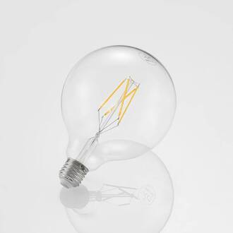 LED lamp E27 6W 2.700K G125 Globe, gloeidraad, helder