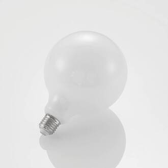 LED lamp E27 8W 2.700K G125 Globe, dimbaar, opaal