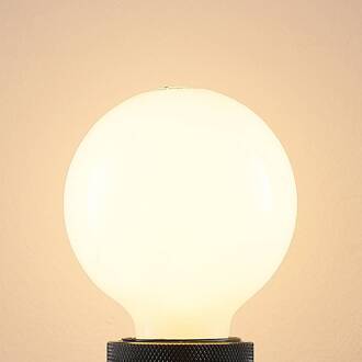 LED lamp E27 8W G80 2.700K dimbaar opaal 2 per set