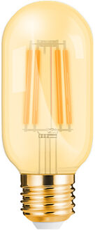 LED Lamp E27 Buis Filament - Brinton - Amber 4W 360lm - 822 Zeer Warm Wit 2200K - T45 | Vervangt 32W