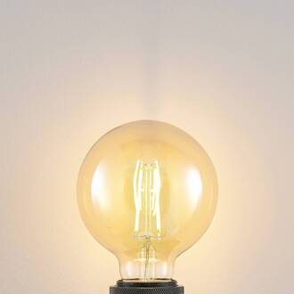 LED lamp E27 G95 6,5W 2.500K amber 3-traps dimbaar