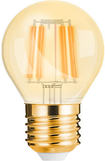 LED Lamp E27 Kogel Filament - Brinton - Amber 4W 360lm - 822 Zeer Warm Wit 2200K - G45 | Vervangt 32W