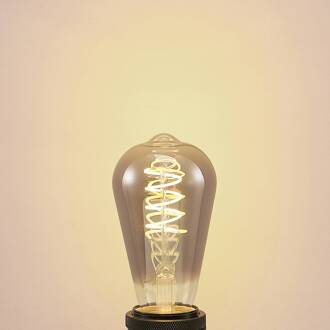 LED lamp E27 ST64 4W rook 1.800 K dimbaar