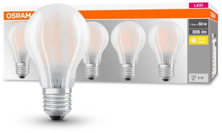 LED-lamp Energielabel A++ (A++ - E) E27 Peer 7 W = 60 W Warmwit (Ø x l) 60 mm x 108 mm Filament / Retro-LED 5 stuk(s)
