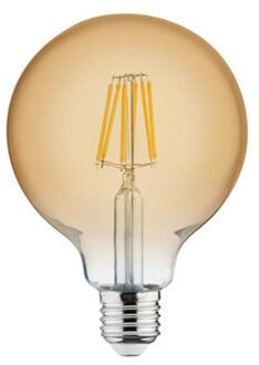 LED Lamp - Filament Rustiek - Globe - E27 Fitting - 6W - Warm Wit 2200K