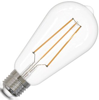 Led Lamp - Filament St64 - E27 Fitting - 6w - Dimbaar - Warm Wit 2300k - Transparant Helder