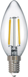 LED Lamp - Filament - Trion Kirza - E14 Fitting - 2W - Warm Wit-2700K - Transparant Helder - Glas