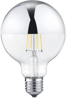 LED Lamp - Filament - Trion Limpo - E27 Fitting - 7W - Warm Wit 2700K - Dimbaar - Glans Chroom - Glas