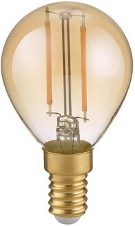 LED Lamp - Filament - Trion Tropin - E14 Fitting - 4W - Warm Wit-2700K - Dimbaar - Amber - Glas