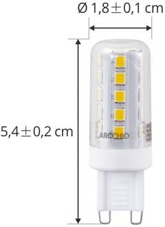 LED lamp, G9, 2,6W, helder, 2.700 K