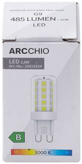 LED lamp, G9, 3.000 K, 2,6 W, helder, 485 lm