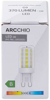 LED lamp, G9, 3.000 K, 2 W, helder, 370 lm