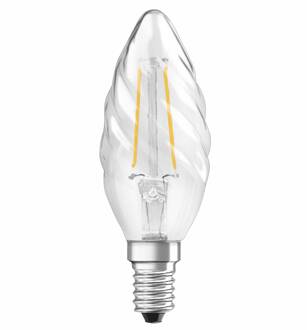 LED-lamp gedraaide vlam helder filament - 2.5W equivalent 25W E14 - Warm wit