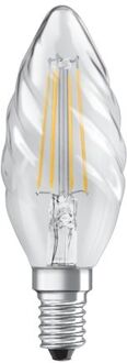 Led-lamp Gedraaide Vlam Helder Filament - 4 W = 40 W - E14 - Warm Wit