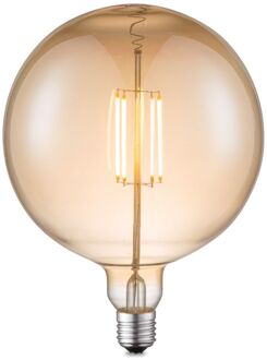 LED lamp Globe G180 E27 4W dimbaar - amber Geel