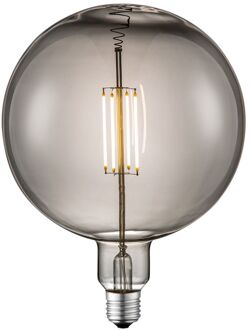 LED lamp Globe G180 E27 4W dimbaar - smoke Zwart