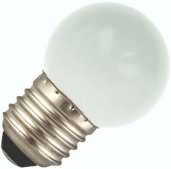 | LED lamp | Grote fitting E27 | Kogellamp | 45mm | 1W Opaal