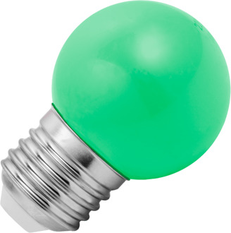 | LED lamp | Grote fitting E27 | Kogellamp | Groen | 45mm | 1W
