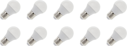 | LED lamp | Grote fitting E27 | Kogellamp | Helder | 45mm | 5W | 10 stuks