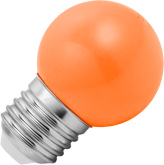 | LED lamp | Grote fitting E27 | Kogellamp | Oranje | 45mm | 1W
