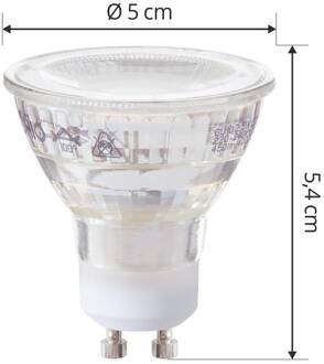 LED lamp GU10 PAR16 2,5W helder 4.000 K 450 lm transparant