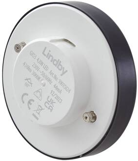LED lamp, GX53 4,8W, 3.000K, zwart, Ø 7,5 cm