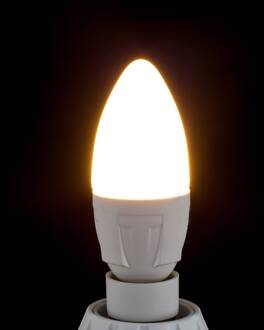 LED lamp Kaars, E14, 4,9 W, mat, 3.000 K