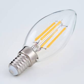 LED lamp, kaars, E14, 4W, helder, 2700K