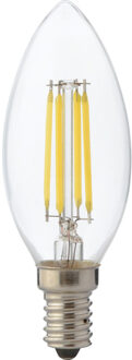 LED Lamp - Kaarslamp - Filament - E14 Fitting - 6W Dimbaar - Warm Wit 2700K