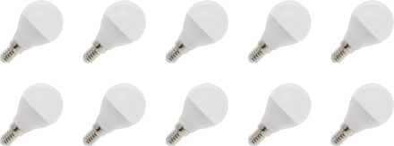 | LED lamp | Kleine fitting E14 | Kogellamp | Helder | 45mm | 5W | 10 stuks