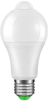 LED Lamp met Bewegingssensor - Aigi Linido - A60 - E27 Fitting - 6W - Helder/Koud Wit 6500K