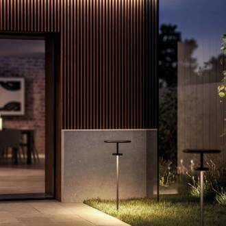 LED lamp op zonne-energie PLANET B antraciet 160 cm grondspies IP65