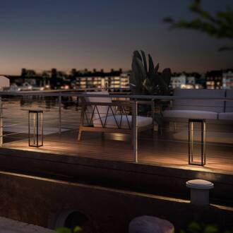 LED lamp op zonne-energie RADIA MAXI, antraciet, 50 cm, aluminium, IP65