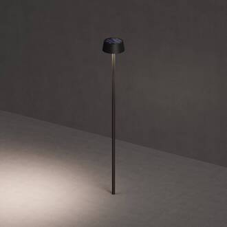 LED lamp op zonne-energie SUNDRESS antraciet 250 cm grondspies IP65