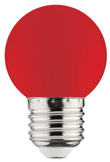 LED Lamp - Romba - Rood Gekleurd - E27 Fitting - 1W