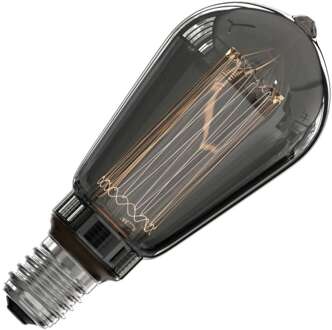 LED Lamp - Rustic ST64 - E27 Fitting - Dimbaar - 3W - Warm Wit 2000K - Rookkleur