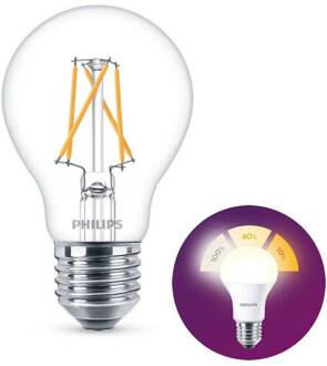 LED Lamp - SceneSwitch Filament 827 A60 - E27 Fitting - Dimbaar - 1.6W-7.5W - Warm Wit 2200K-2700K Vervangt