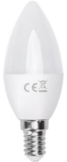 LED Lamp - Smart LED - Aigi Kiyona - Bulb C37 - 7W - E14 Fitting - Slimme LED - Wifi LED - RGB + Aanpasbare Kleur - Mat
